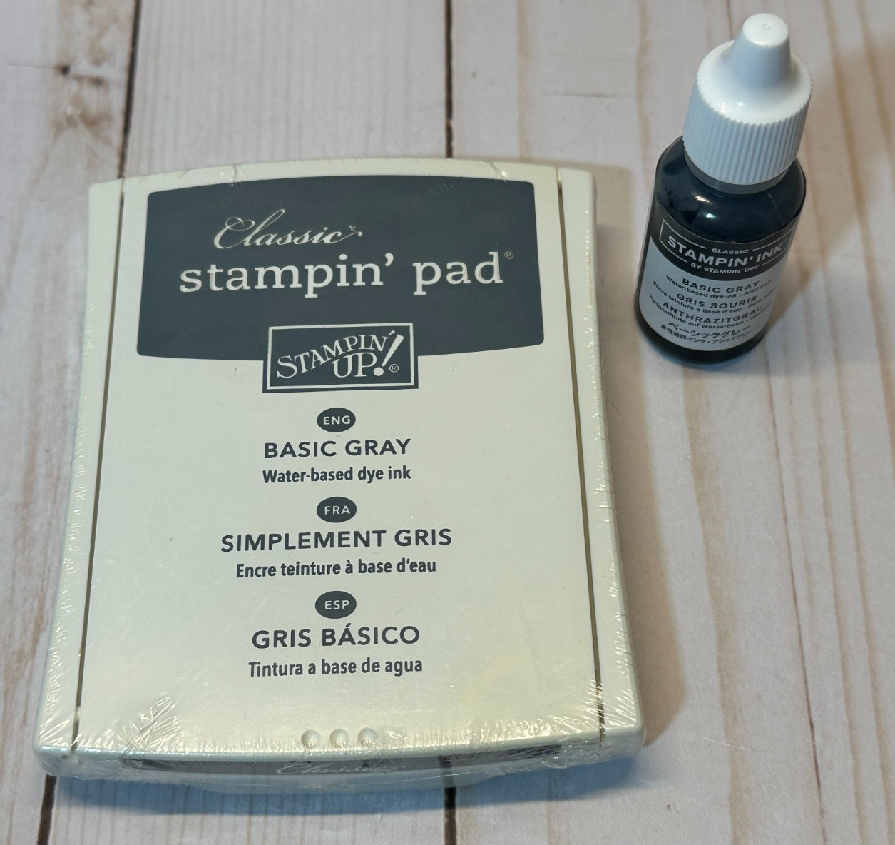 Stampin' Up! BASIC GRAY Classic Ink Pad & Reinker ~ Cardmaking Scrapbook