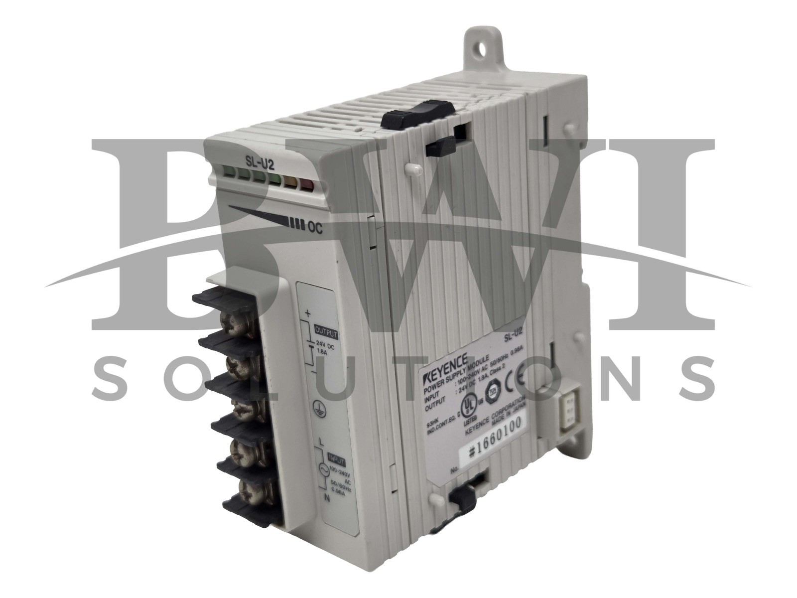 Keyence SL-U2 Power Supply Module 100-240VAC In 24VDC Out SLU2