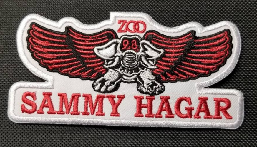 Sammy Hagar Embroidered red Patch approx 2.5x4.75" Iron-On SewOn Rock Band Badge