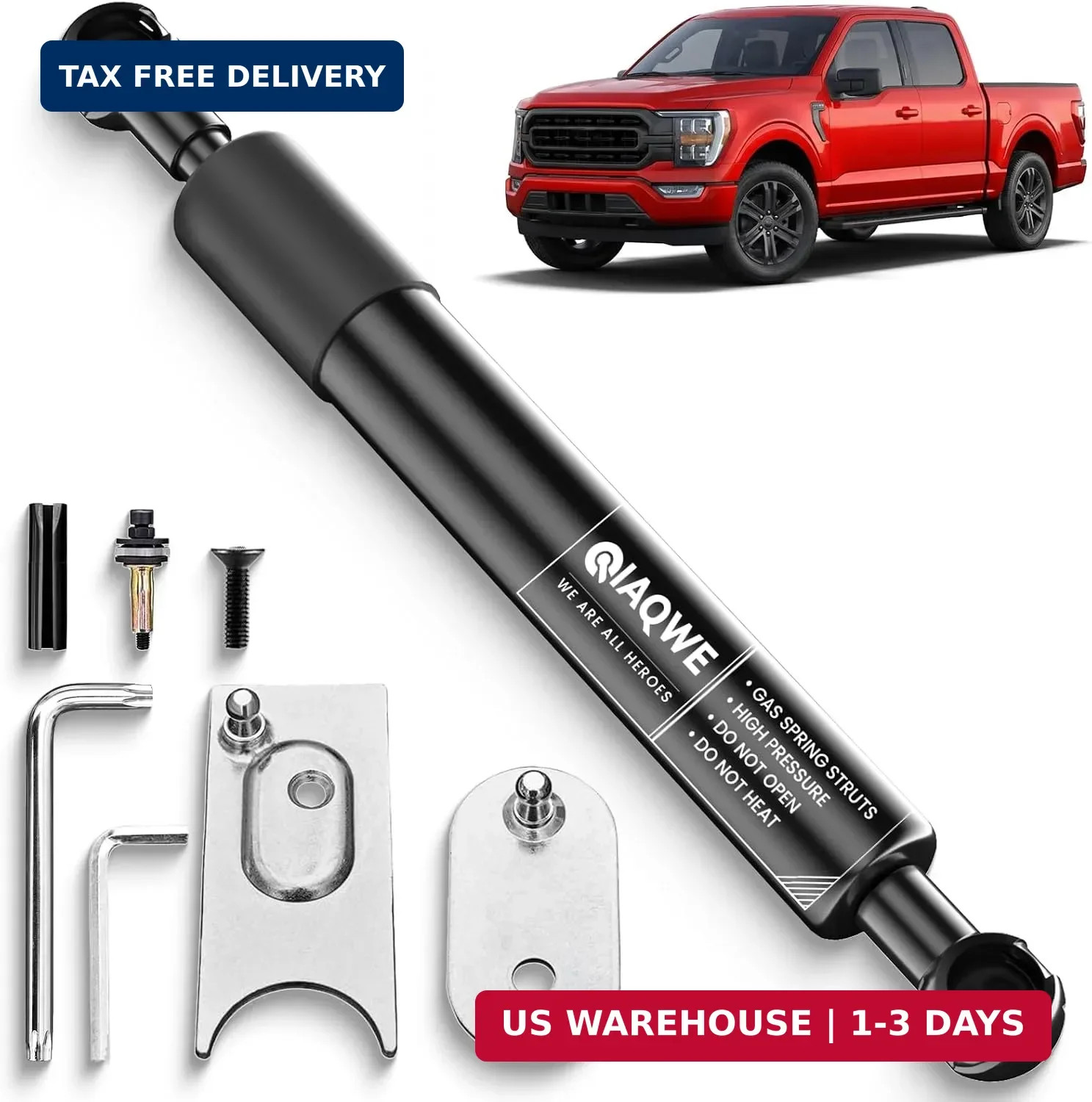 IAQWE 43301 Truck Tailgate Assist Soft Open Pickup Shock Kit for Dodge Ram | Fit