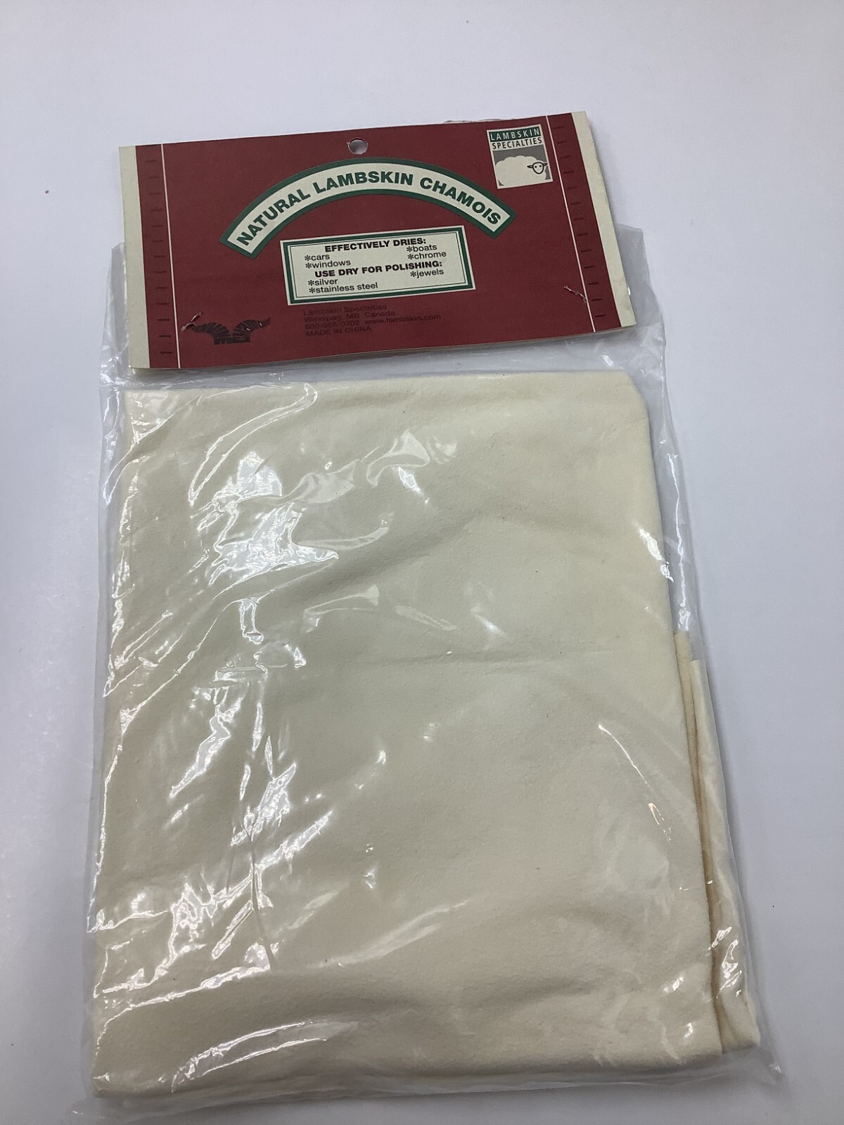 QTY 6-Natural Lambskin Genuine OEM Chamois Towel For Cars Windows Chrome NC-3.0