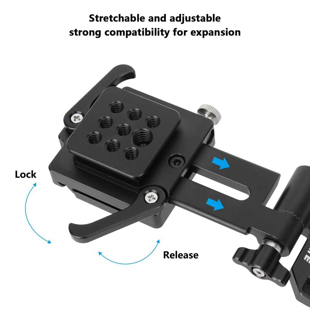CAMVATE L-Shaped V-Lock Mounting Plate with Arca-Type Quick Release System