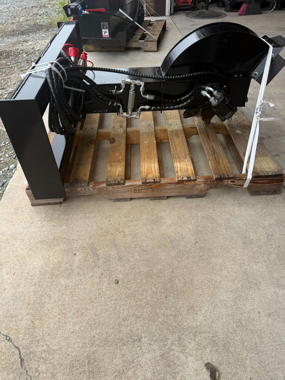 NEW-Skid Steer Hydraulic Stump Grinder Attachment – Quick Attach (NOT Mini)