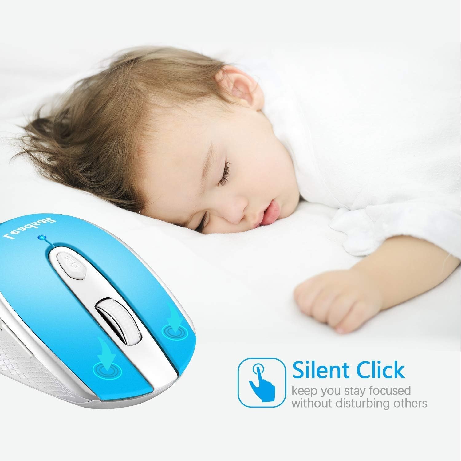 Lightweight 2.4G Wireless Computer Mouse | Soundless and Ergonomic Features