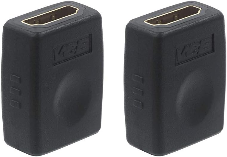 VCE HDMI Coupler Female to Connector 3D 4K Extension Black