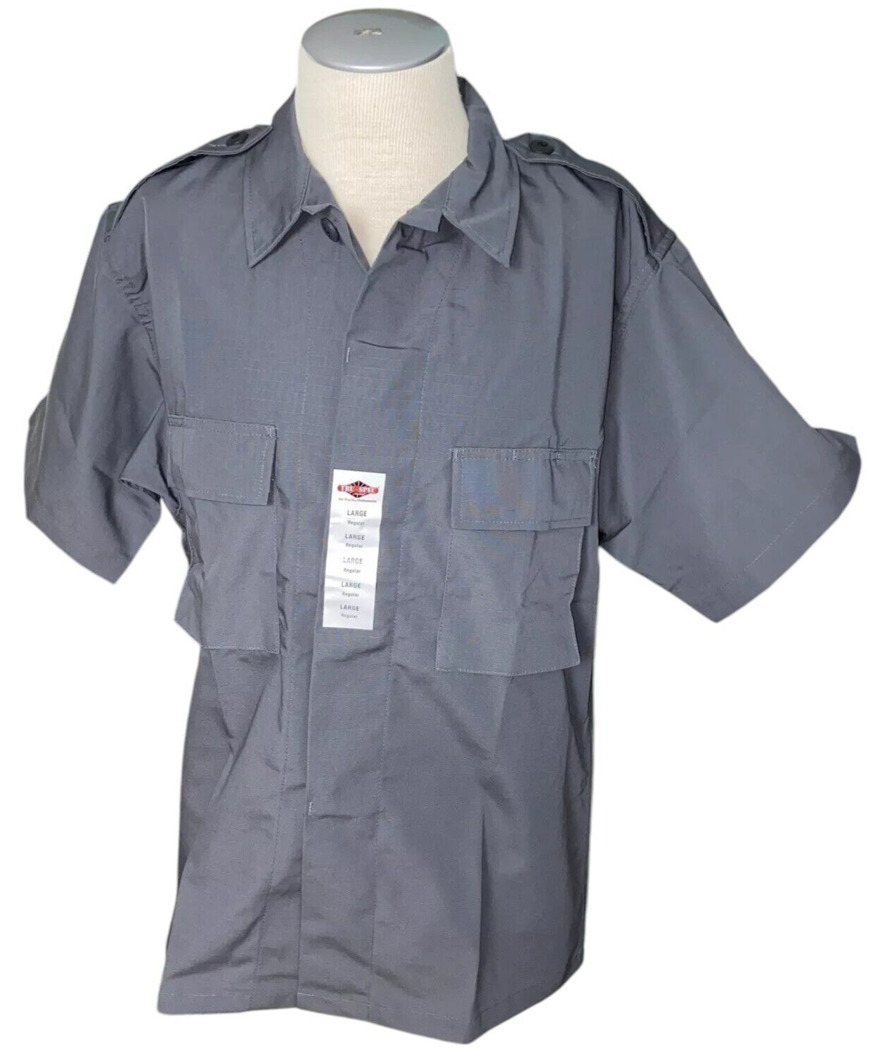 True Spec men's Tatical Shirt L Grey Military