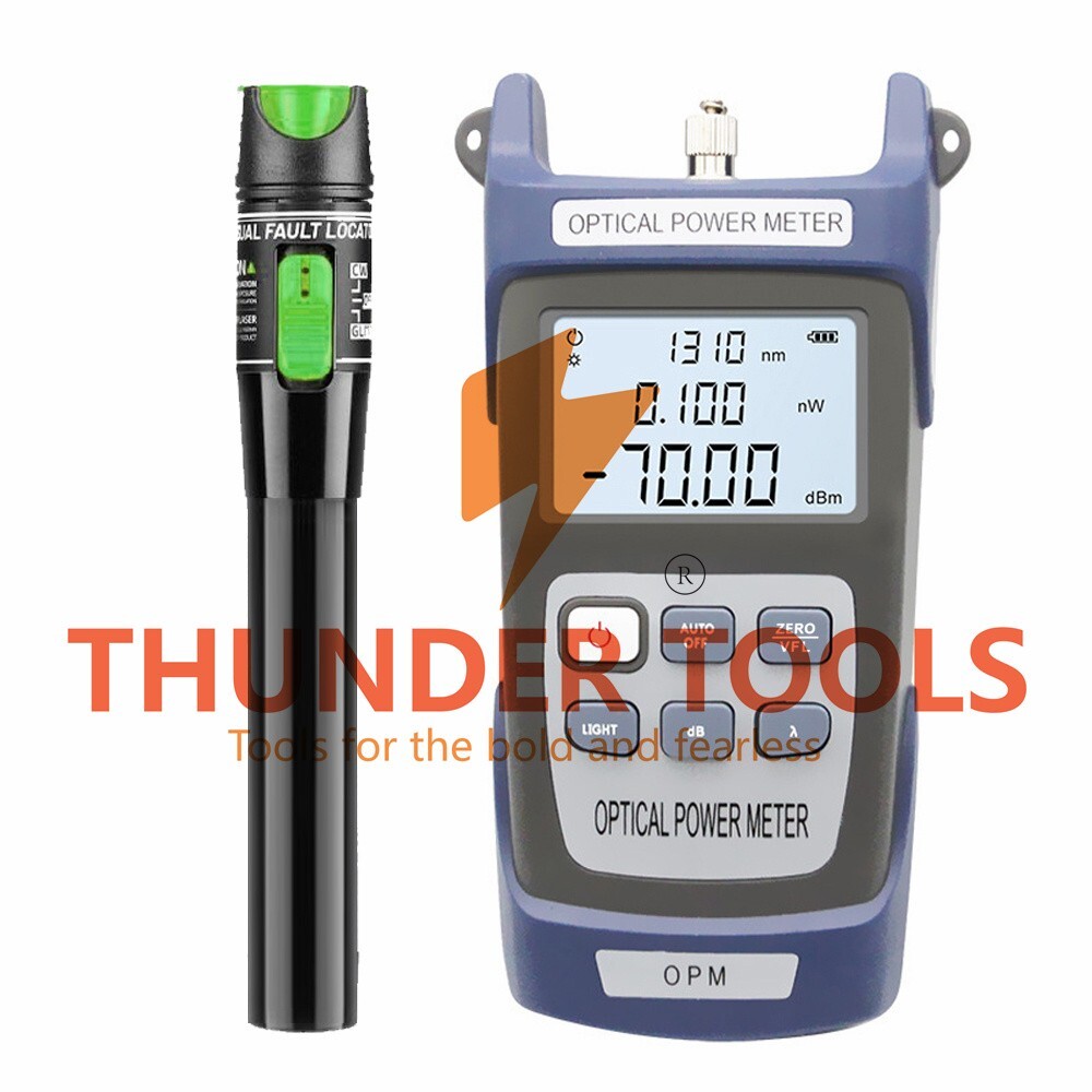 Thunder Tools Portable Lightweight Optical Power Meter Visual Fault