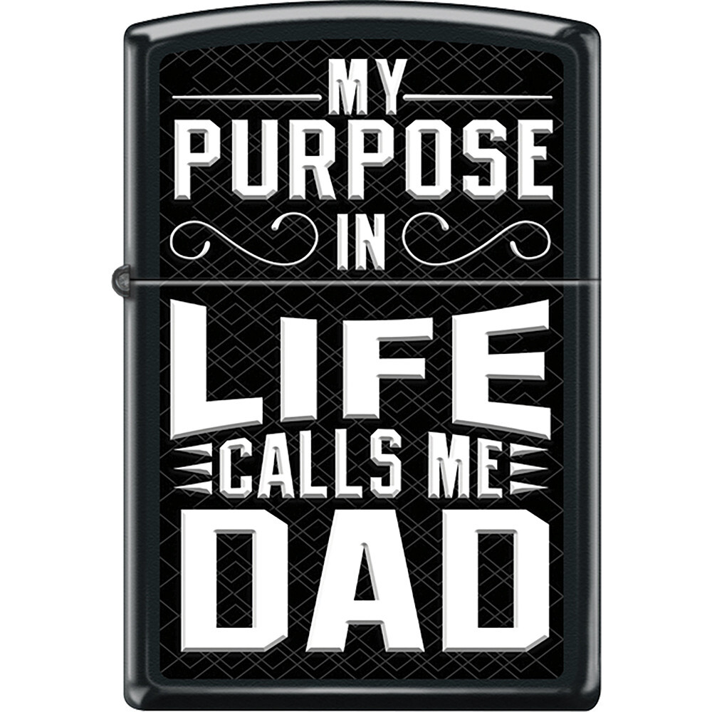 ZIPPO MY PURPOSE IN LIFE CALLS ME DAD Lighter GREAT GIFT Mint In Box Z3017 NEW