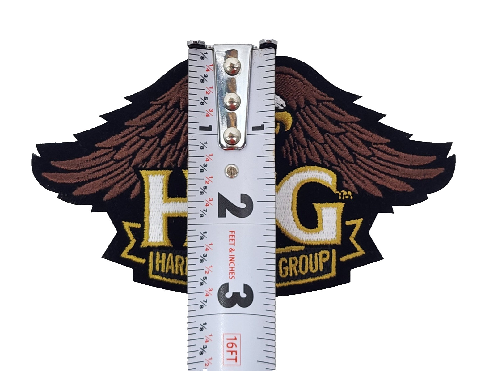Harley Owners Group Hog Brown Eagle Patch 5" x 3" Davidson