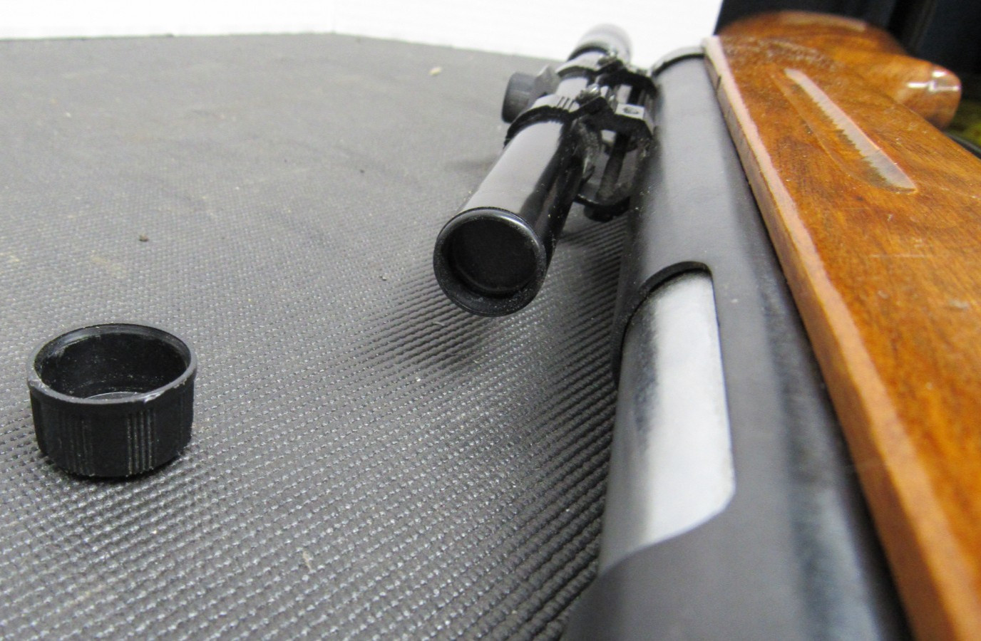National Standard Break Barrel Air Rifle 4.5 Wood Stock Optronics RB-415 Scope