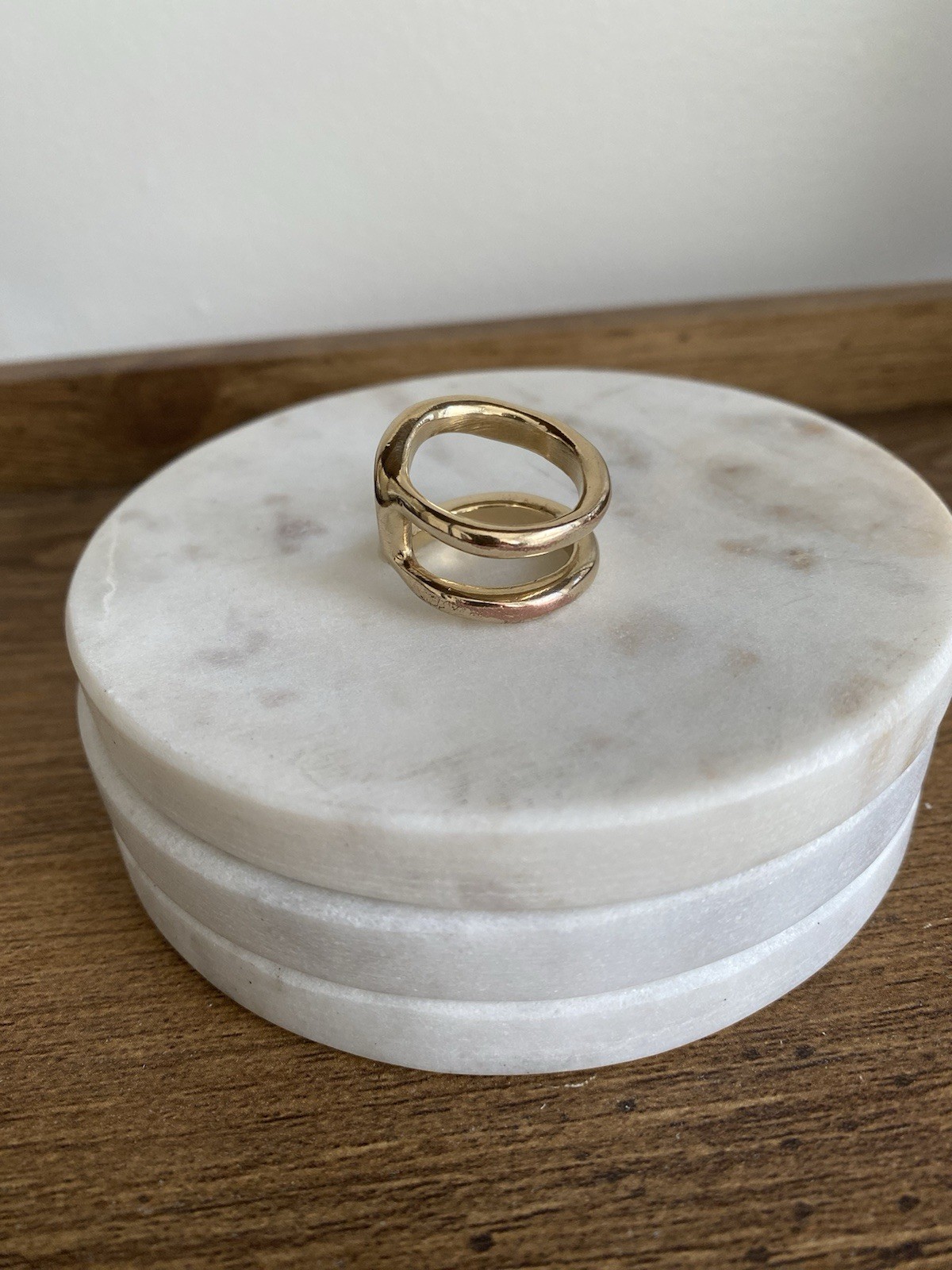 UNOde50 Shortcut Ring Gold Size 7