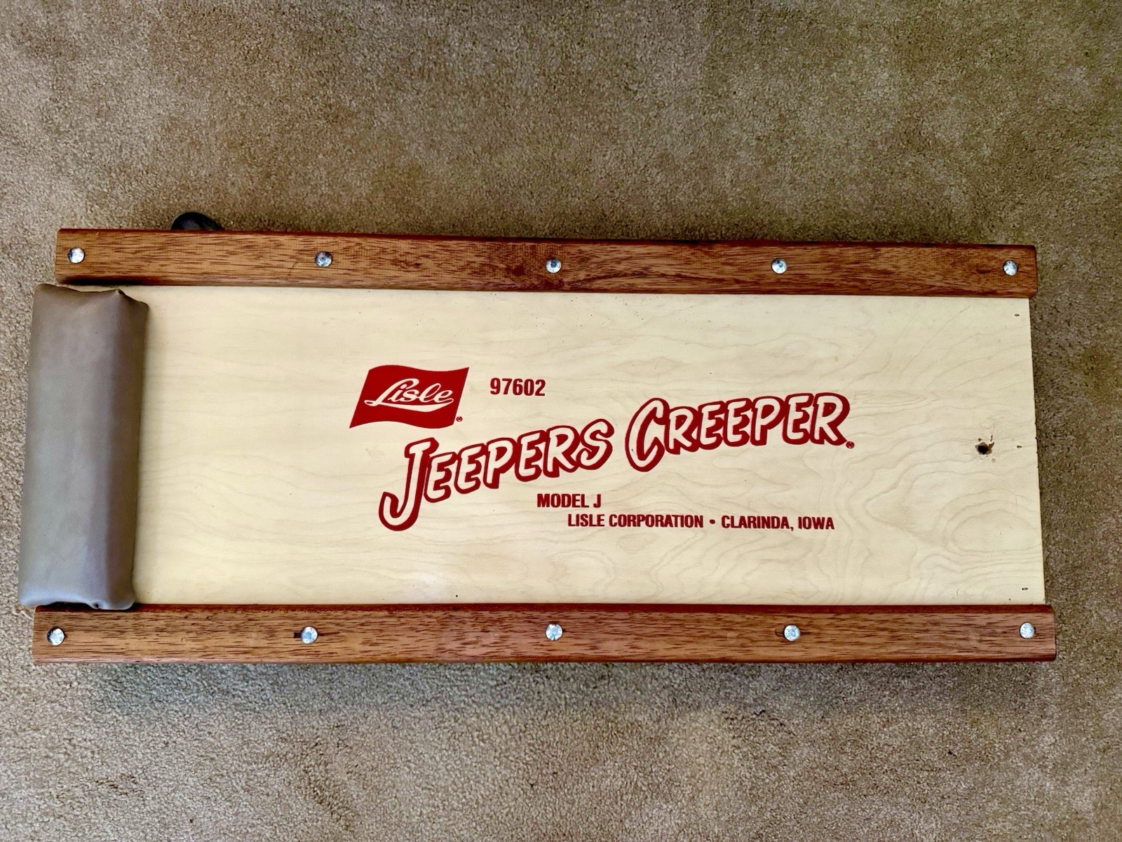 Vintage Lisle Jeepers Creeper Model J Wood Mechanic Automotive 97602 Excellent