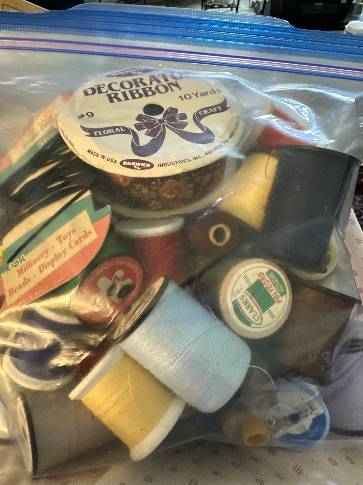 Assorted 38 Sewing Treats Ribbon Elastic Cord New