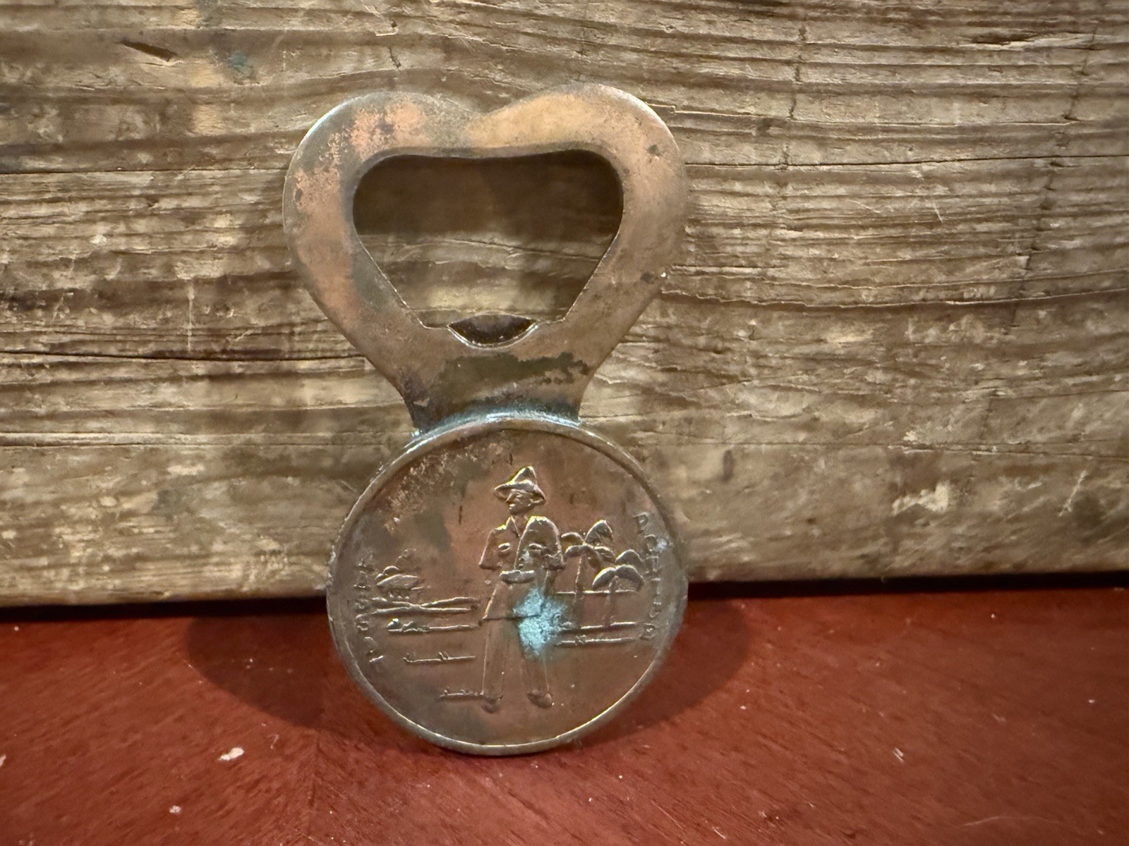 Vintage Solid Brass Double Sided Bottle Opener Nassau