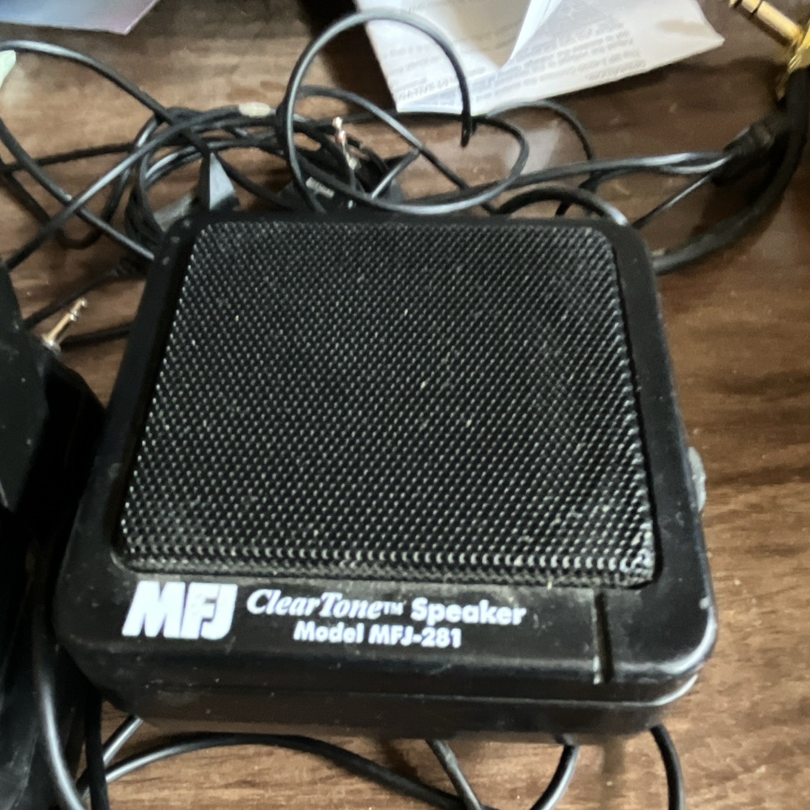 MFJ MFJ-281 ClearTone Communication Speaker 5W Wired 3.5mm Jack Black