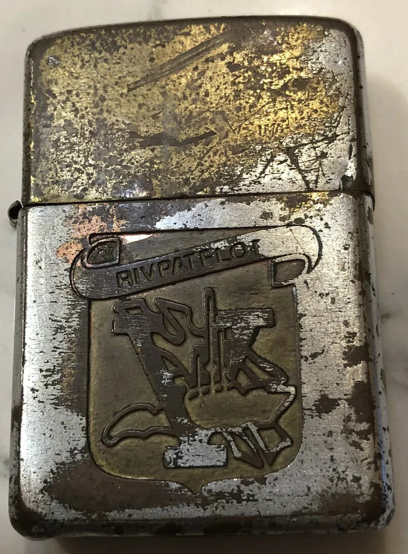 Vietnam War Zippo - RARE USED 1968 ZIPPO LIGHTER, ORIGINAL VINTAGE VIETNAM ZIPPO