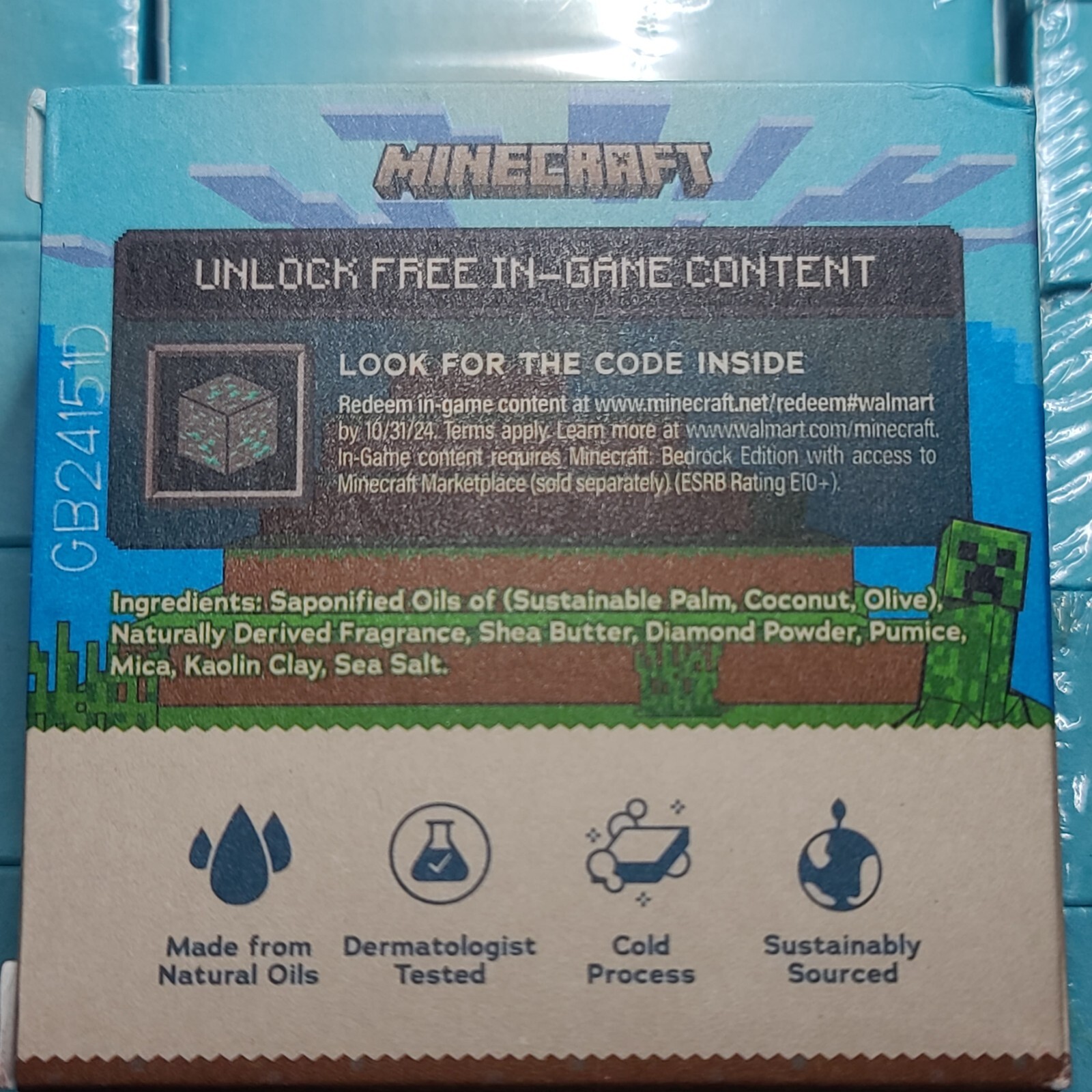 Dr. Squatch Diamond Scrub Minecraft Limited Edition Soap Heavy Grit