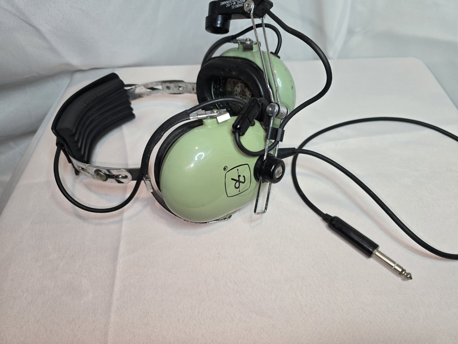 David Clark H3330 aviation headset, manufactured in Worcester, MA.