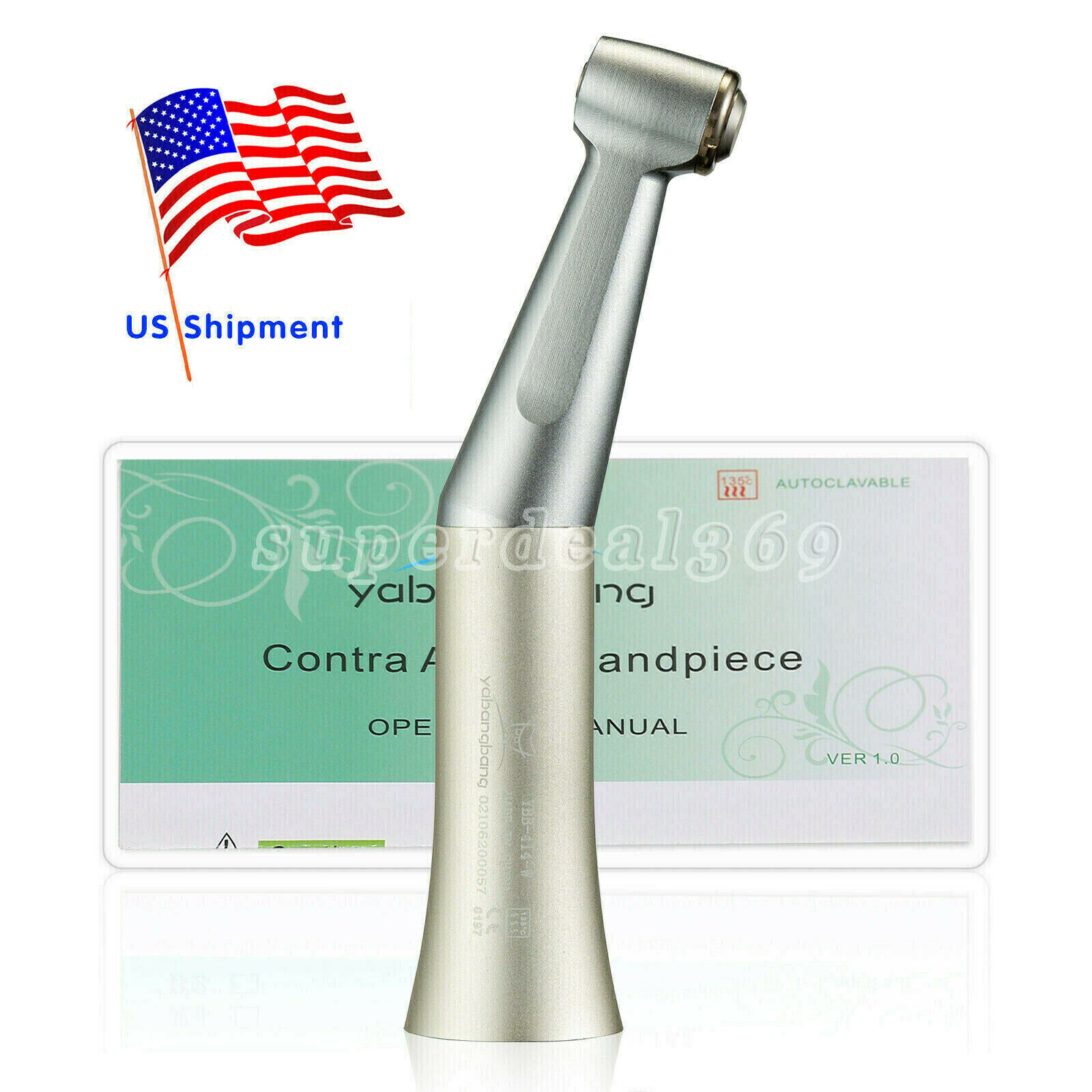 Dental Lab Marathon Micromotor Polisher /Contra Angle Straight Handpiece/Bur Kit