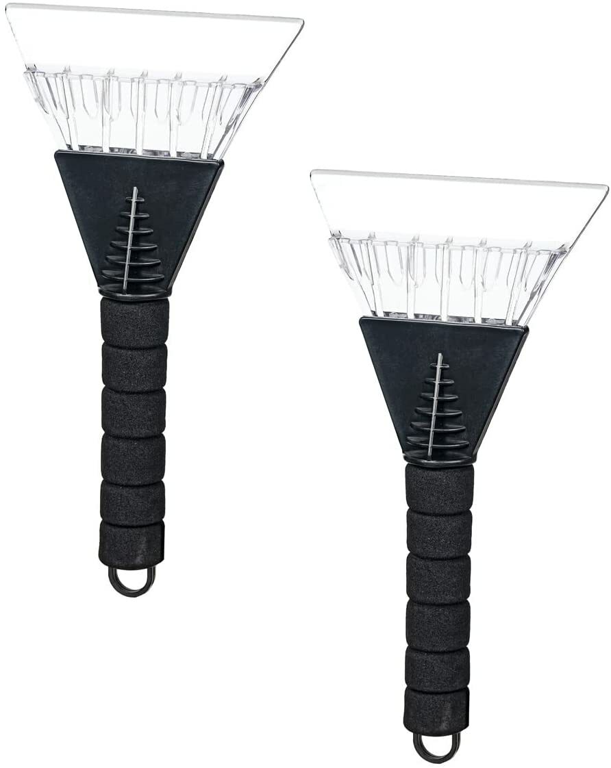Car Ice Scraper Frost Free Windshield De-Icer Remove Hard Ice Snow Soft Grip  x2