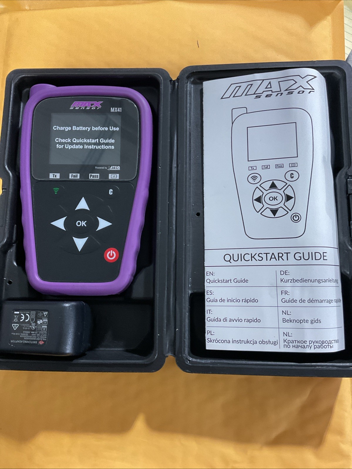 MAX Sensor MX41 TPMS Sensor Activation Tool Powered by ATEQ