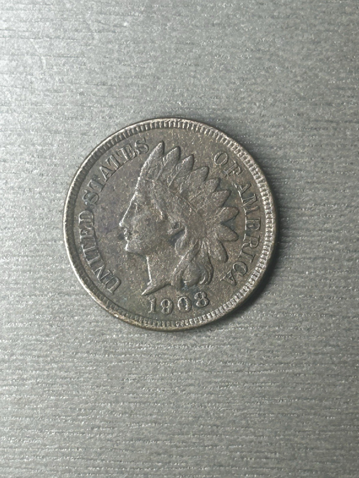 1908 Indian Head Cent Very Fine++ Condition Nice Details Exact Coin Imaged #E76