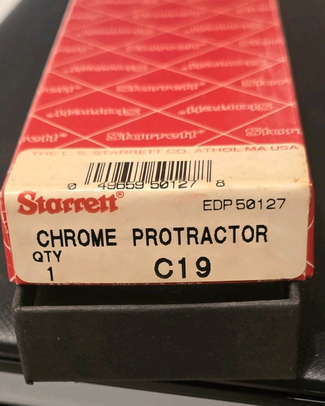 STARRETT CHROME PROTRACTOR #C19