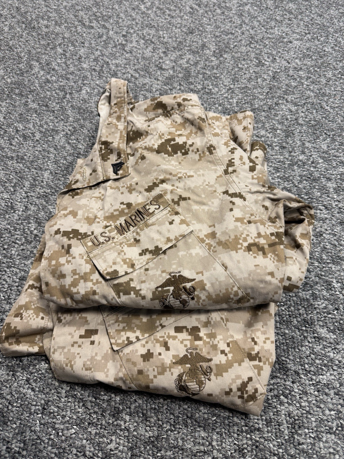 US Marine Corps MCCUU Desert Marpat Blouse Jacket Mens Medium Long ML