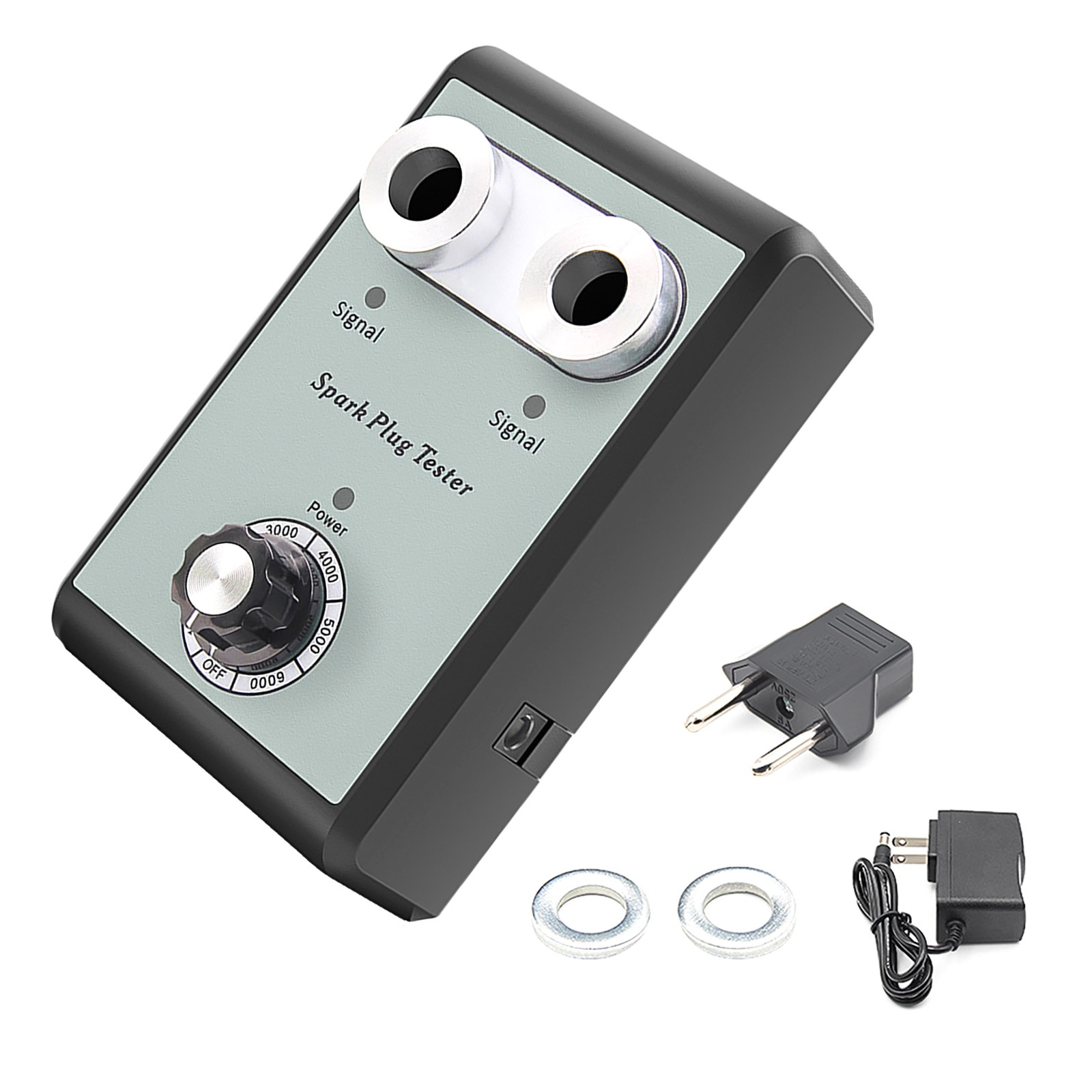 12V Spark Plug Tester 2 Hole Diagnostic Tool Gasoline Car Ignition Analyzer