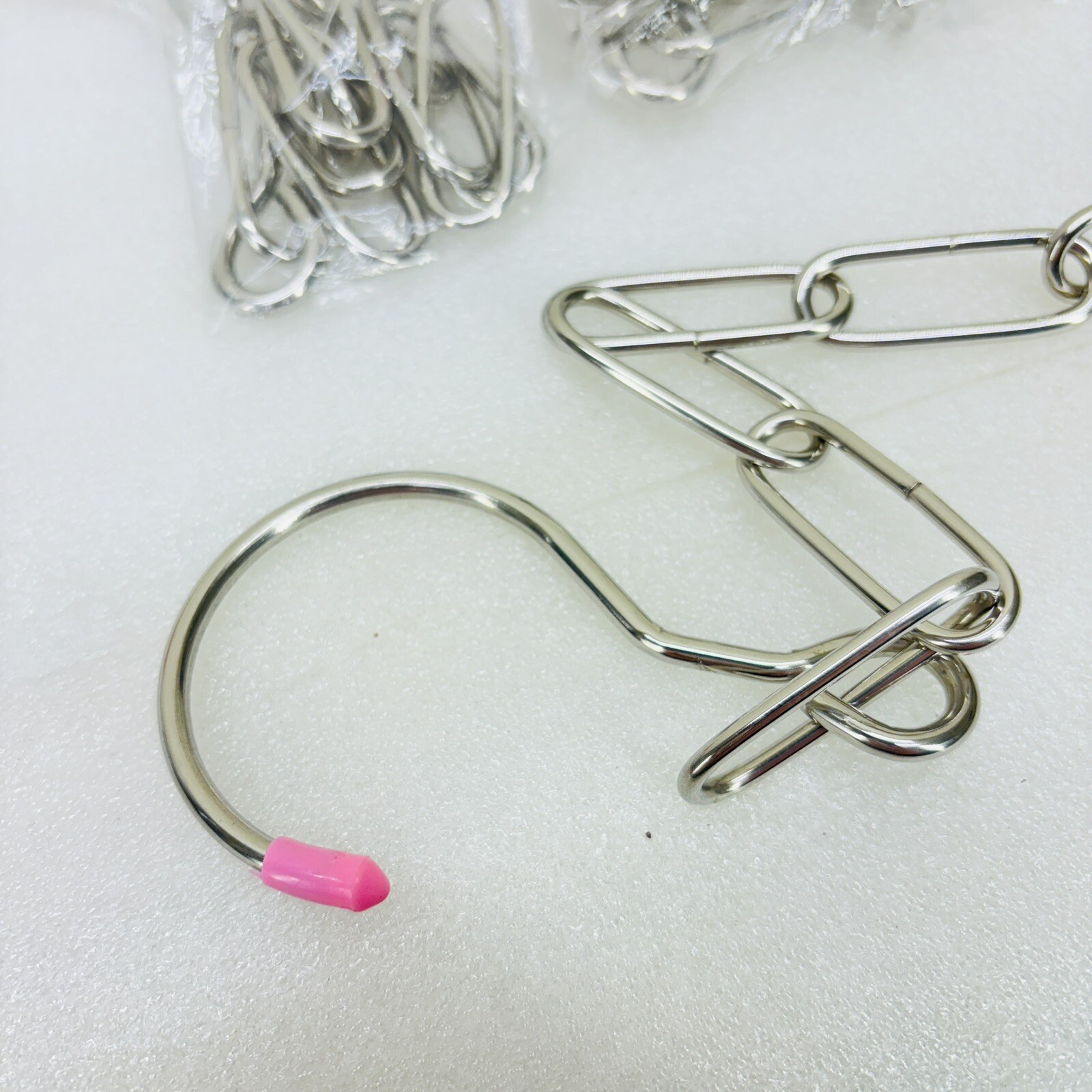 NEW‼ Chain Link Closet Organizers Magic Hangers Pink Tips 10-Pack • FREE S/H‼