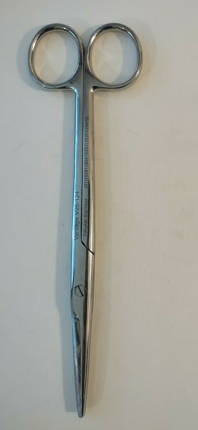 Vintage Vantage V95-124 Stainless Blunt Tip Surgical Scissors 6 3/4"