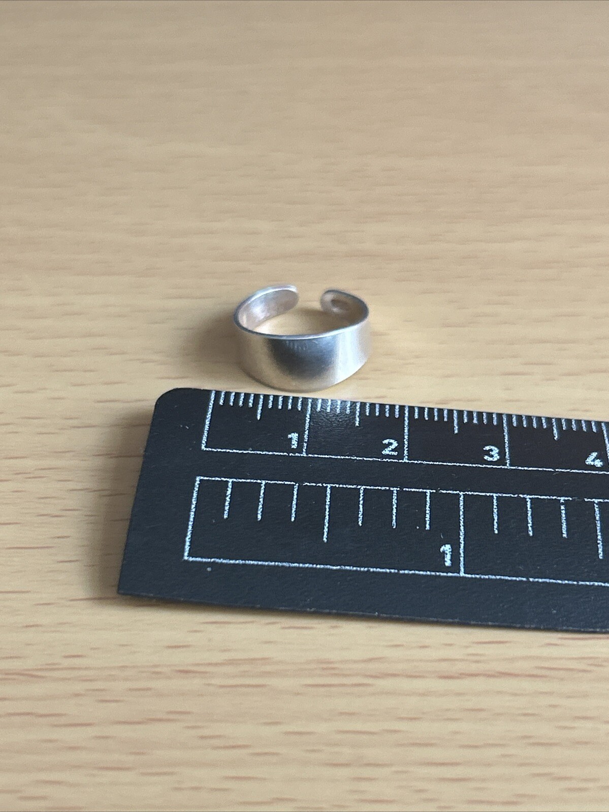 925 Sterling Silver Plain Band Toe Ring