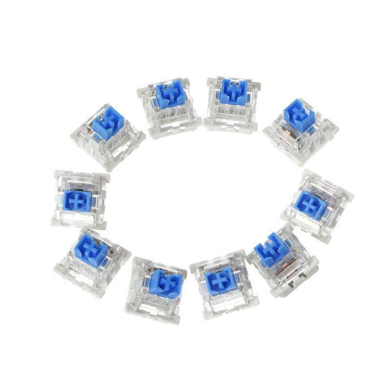 10-100Pcs For Cherry MX Mechanical Switch Keyboard Blue 3 Pins RGB Replacement