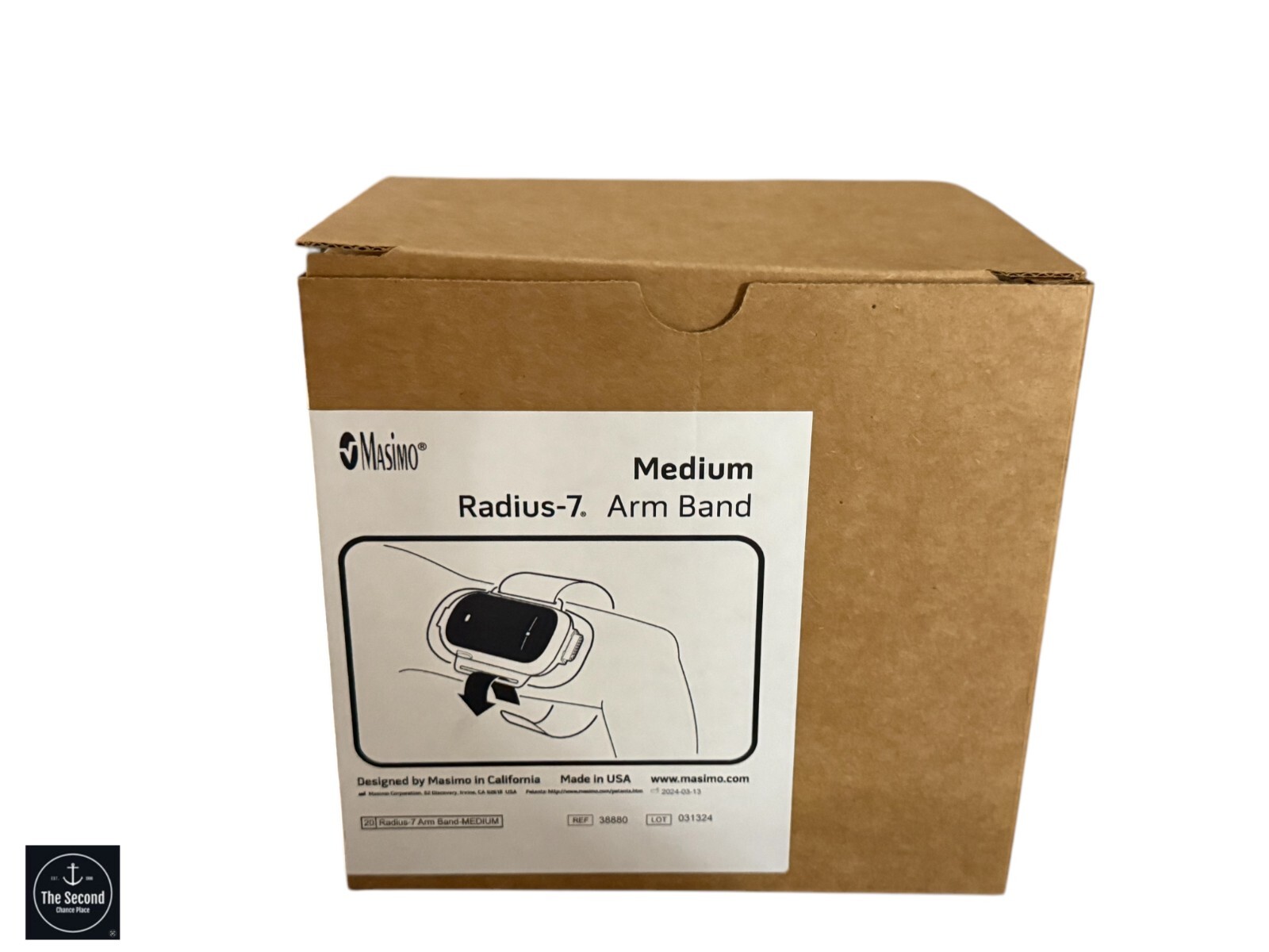 Box of 20 Masimo Radius-7 Oximetry Monitor Arm Band, Size MEDIUM REF: 38880