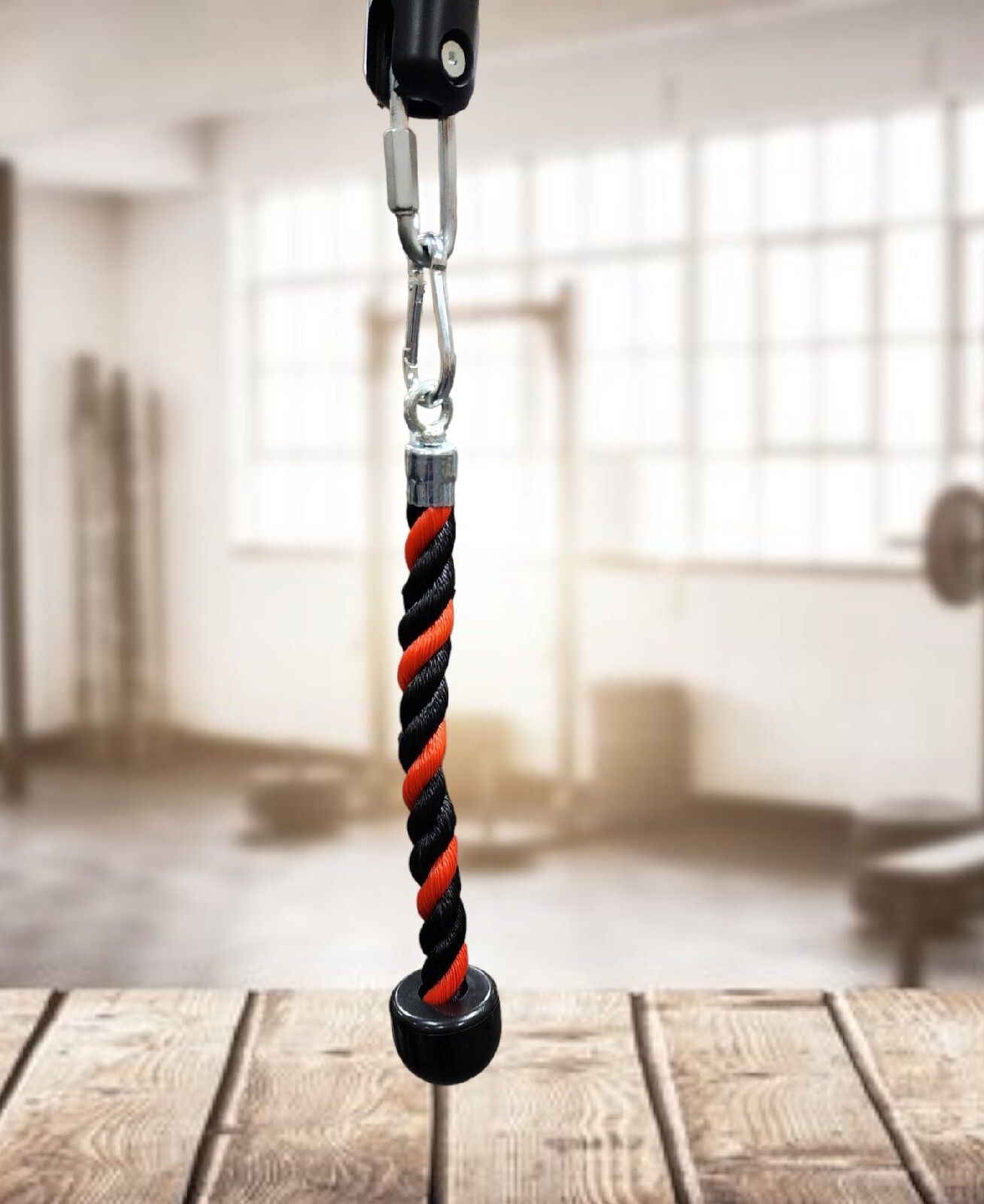 Tricep Rope Single Press Push Down Fitness Gym Cable Machine Attachment Exercise