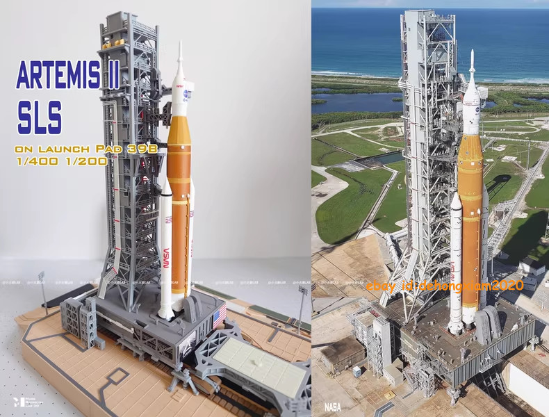 1/400 Artemis SLS Launch Scenario Cape Canaveral 39B 3D Printing A set Model