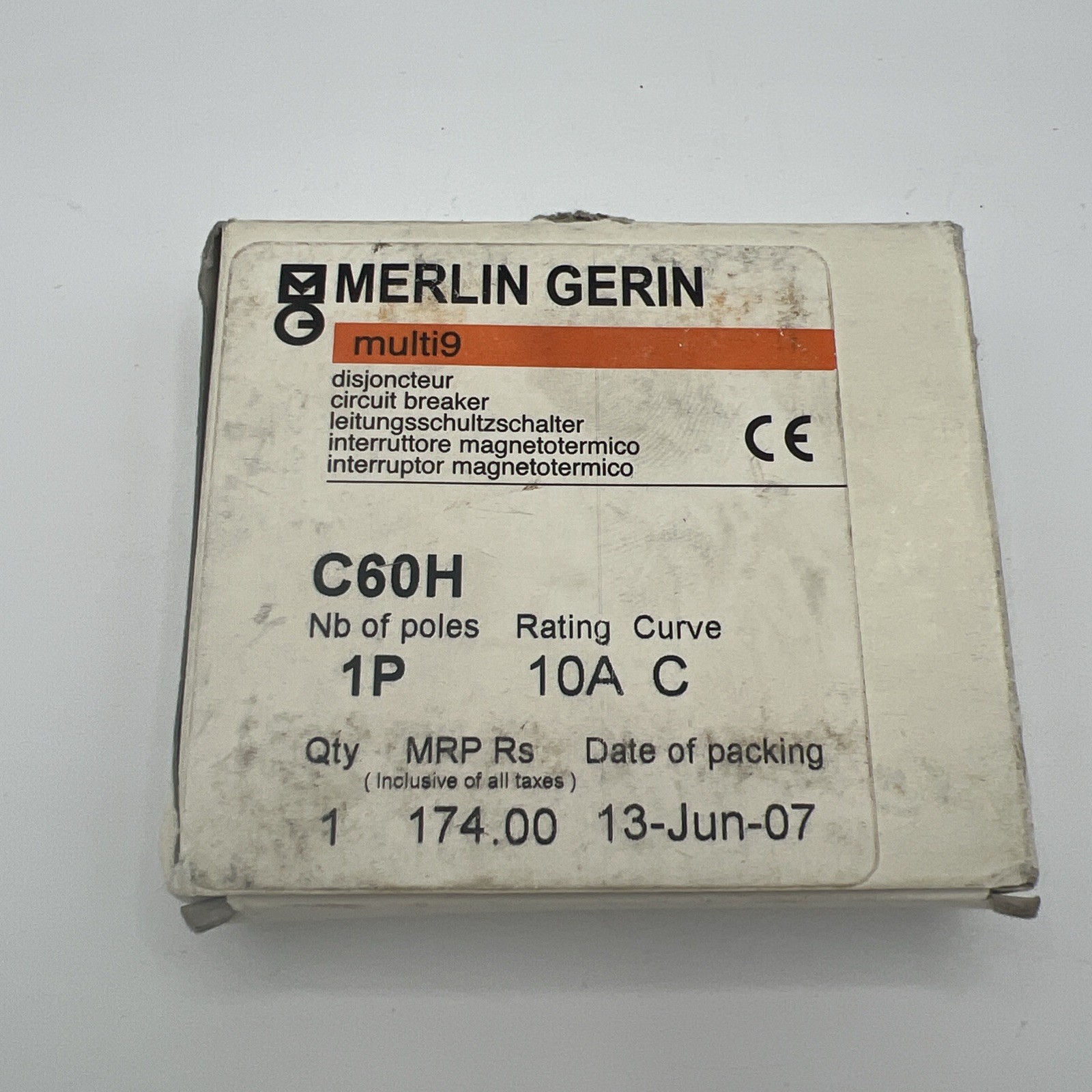 MERLIN GERIN multi 9 C60H D 16A Leitungsschutzschalter 240/415V