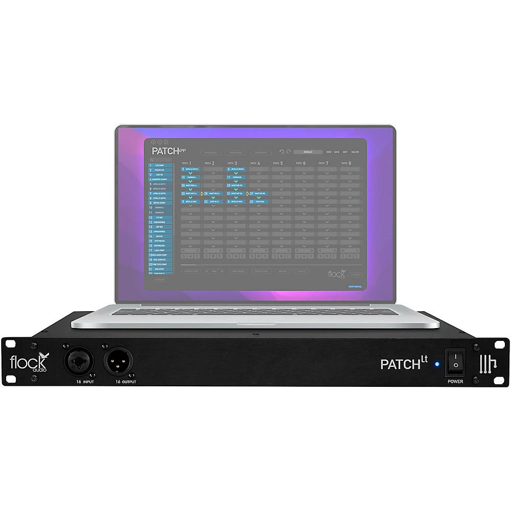 Flock Audio Patch LT 32point Digitally Controlled Analog Patchbay Refurbished
