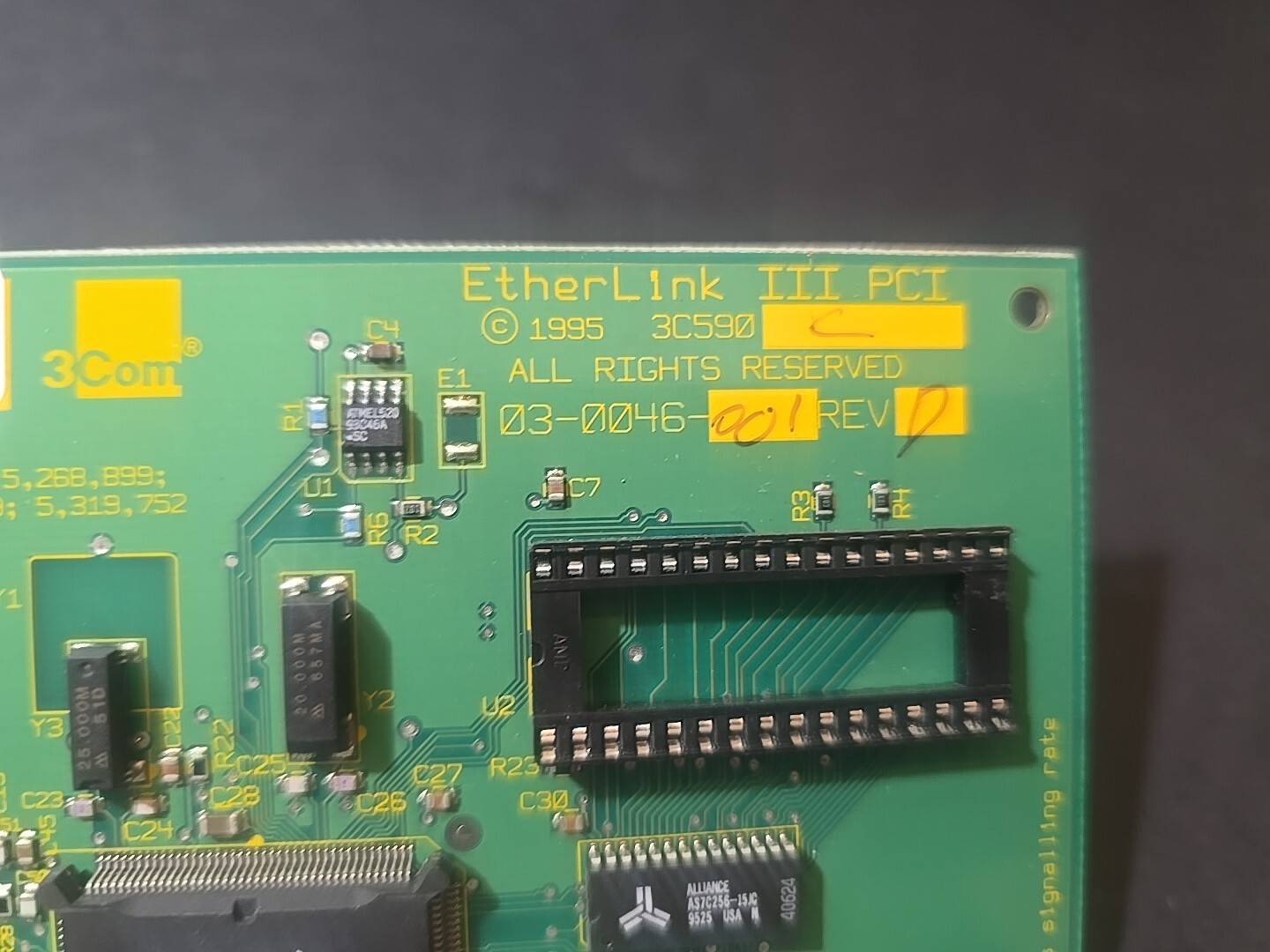 3COM Etherlink III 3C590 PCI Network Interface Card 3C590 REV D