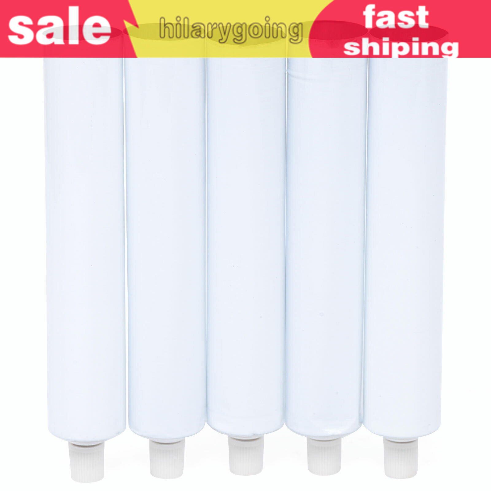 100 Pcs 100ml Empty Unsealed Toothpaste Tubes Needle Cap Full Box Aluminum USA