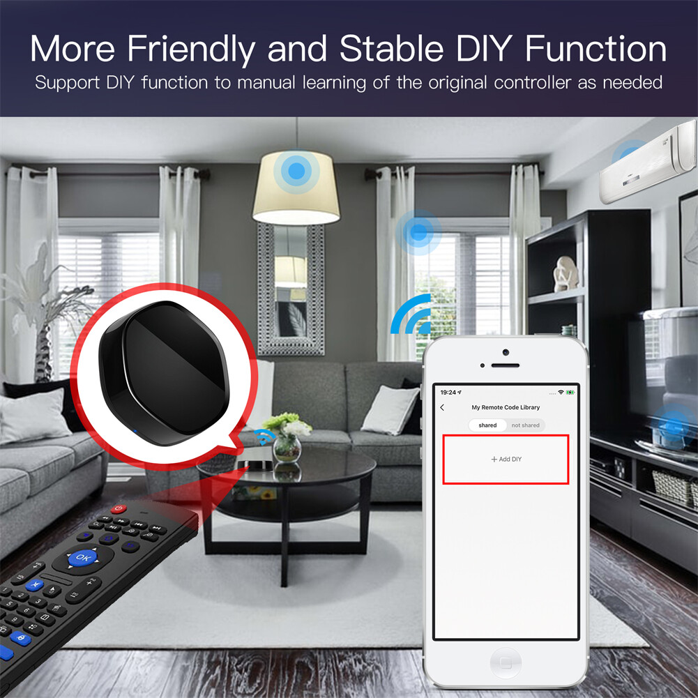 MOES WiFi 2in1 Wireless Multi-Mode Gateway Hub + Universal IR Remote Controller