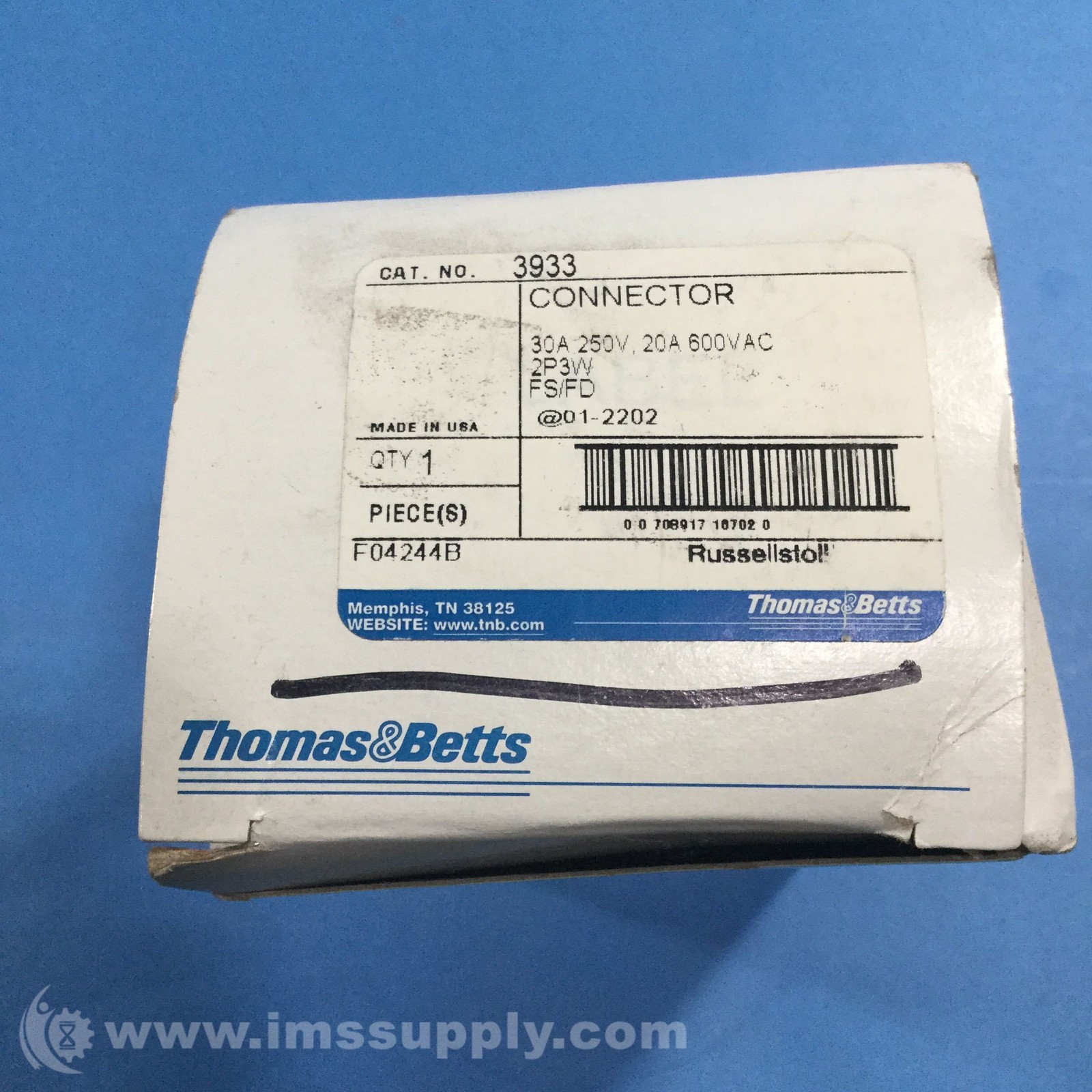 Thomas & Betts 3933 Aluminum Connector FNOB