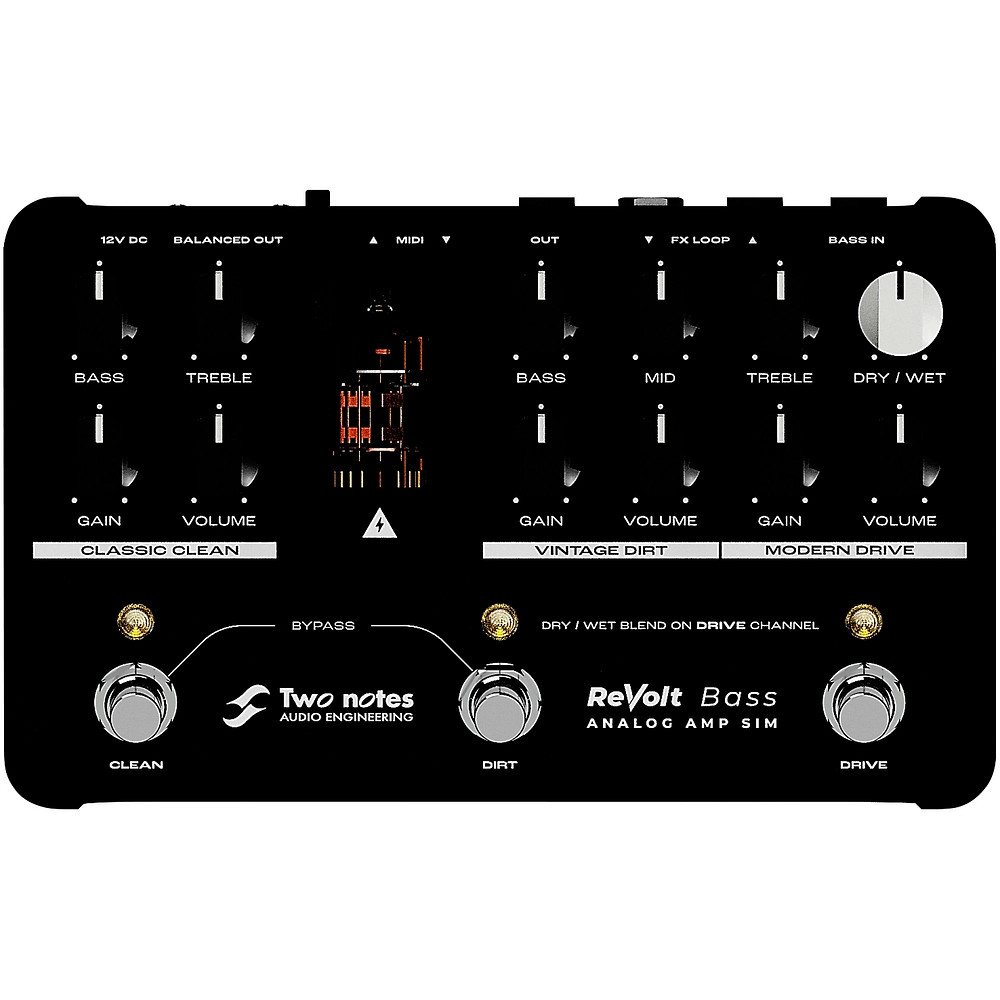Two Notes AUDIO ENGINEERING ReVolt 3Channel AllAnalog Bass Simulator, DI Pedal
