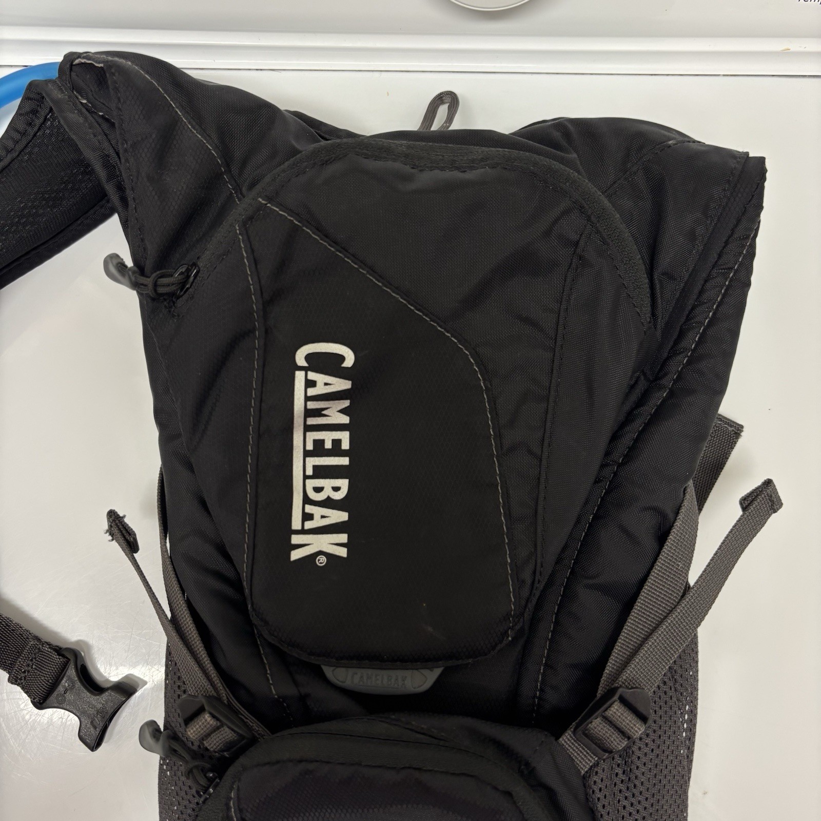 Camelbak Hydration Black Backpack/Blue Hydration Pack Great Condition