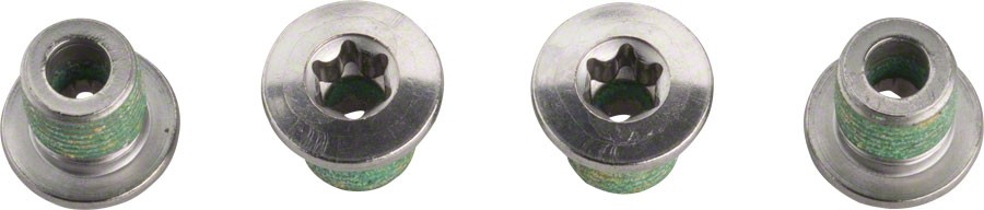 Shimano XT & SLX Steel Inner Chainring Bolts - T30 Torx, Durable Silver Finish