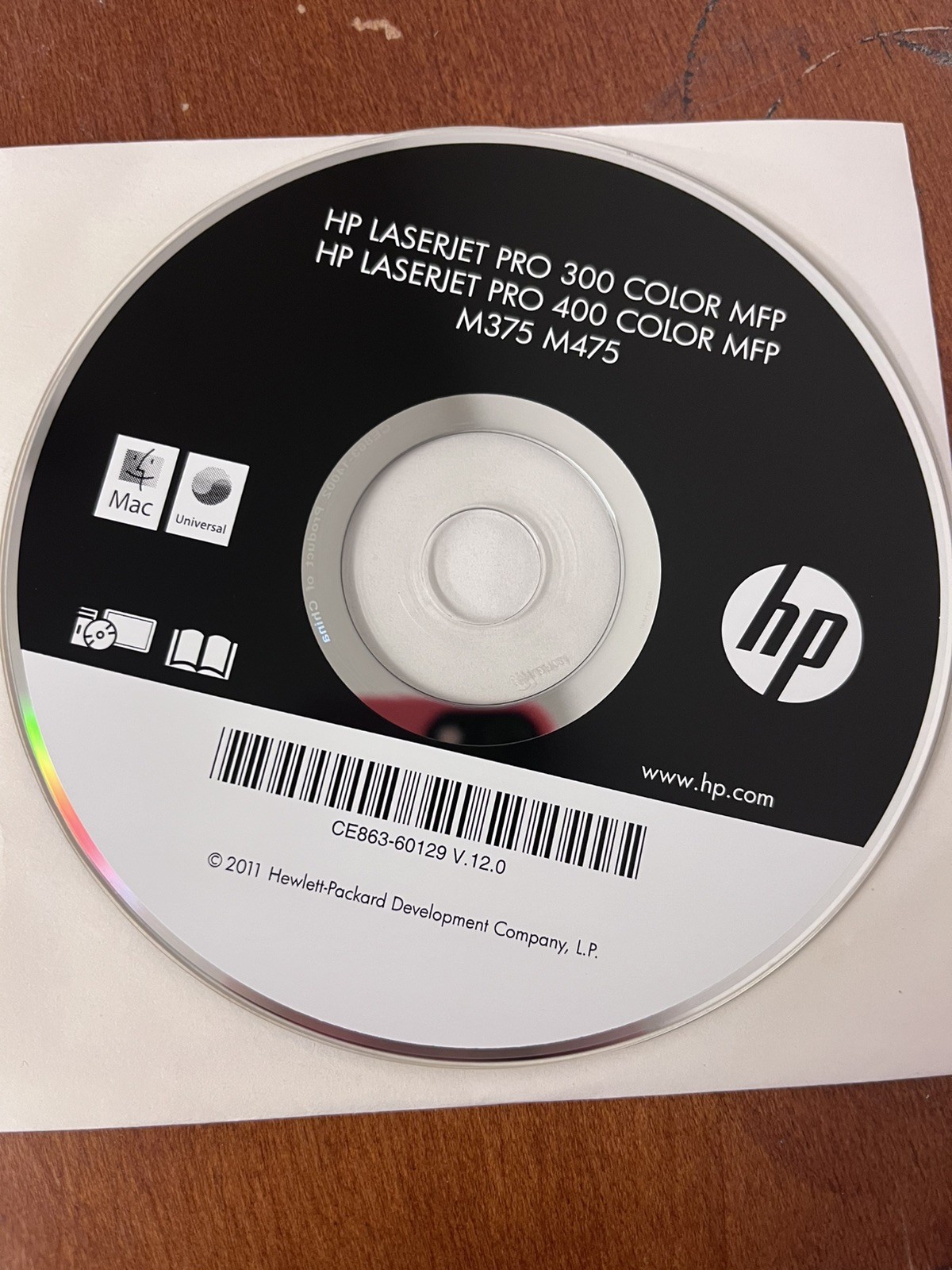 HP Laserjet Pro 300/400 MFP M375 M475 Printer Software Driver Disk CD ROM Only