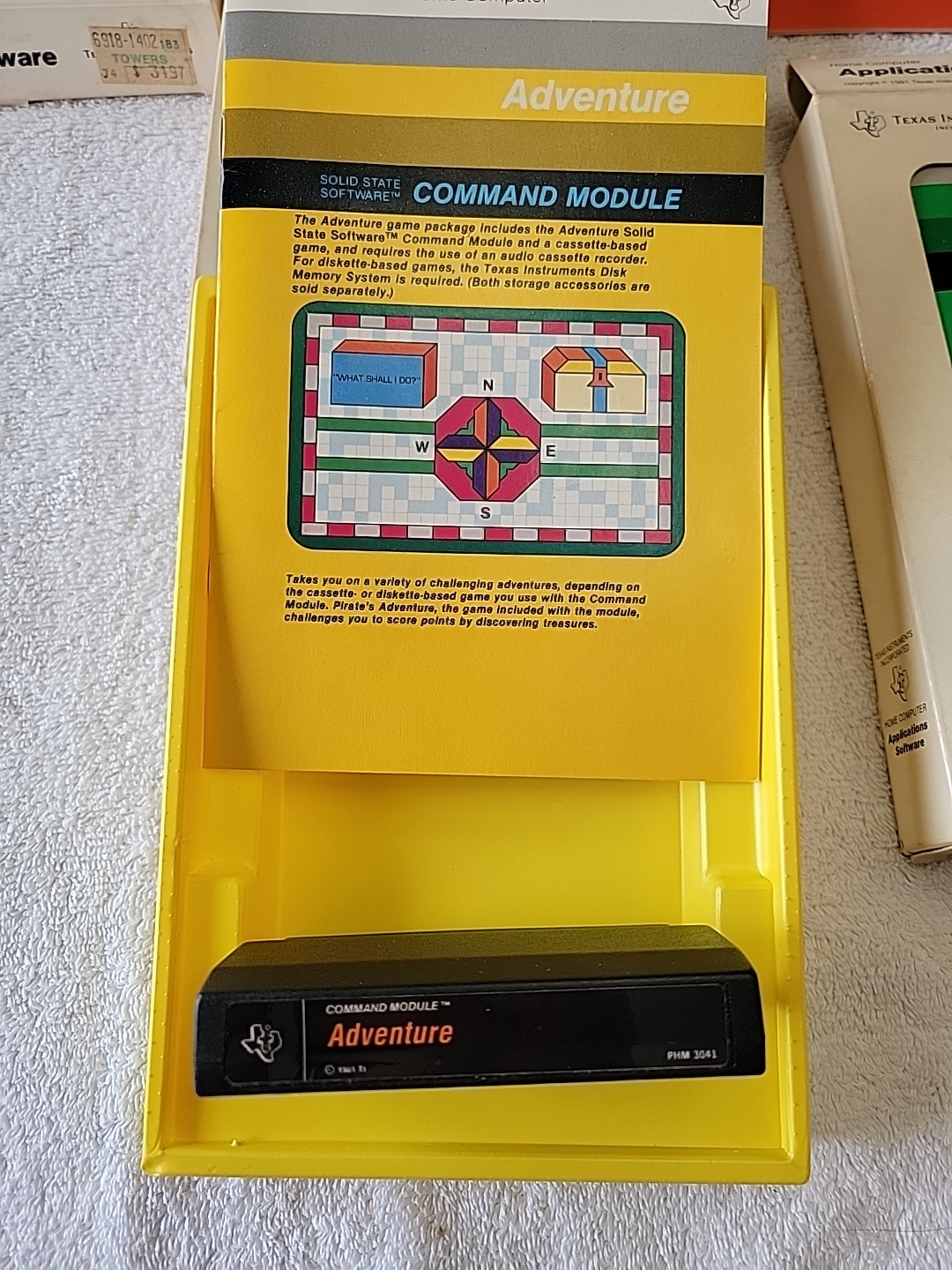 3 Texas Instruments Home Computer Applications Software Modules, Parsec, + More