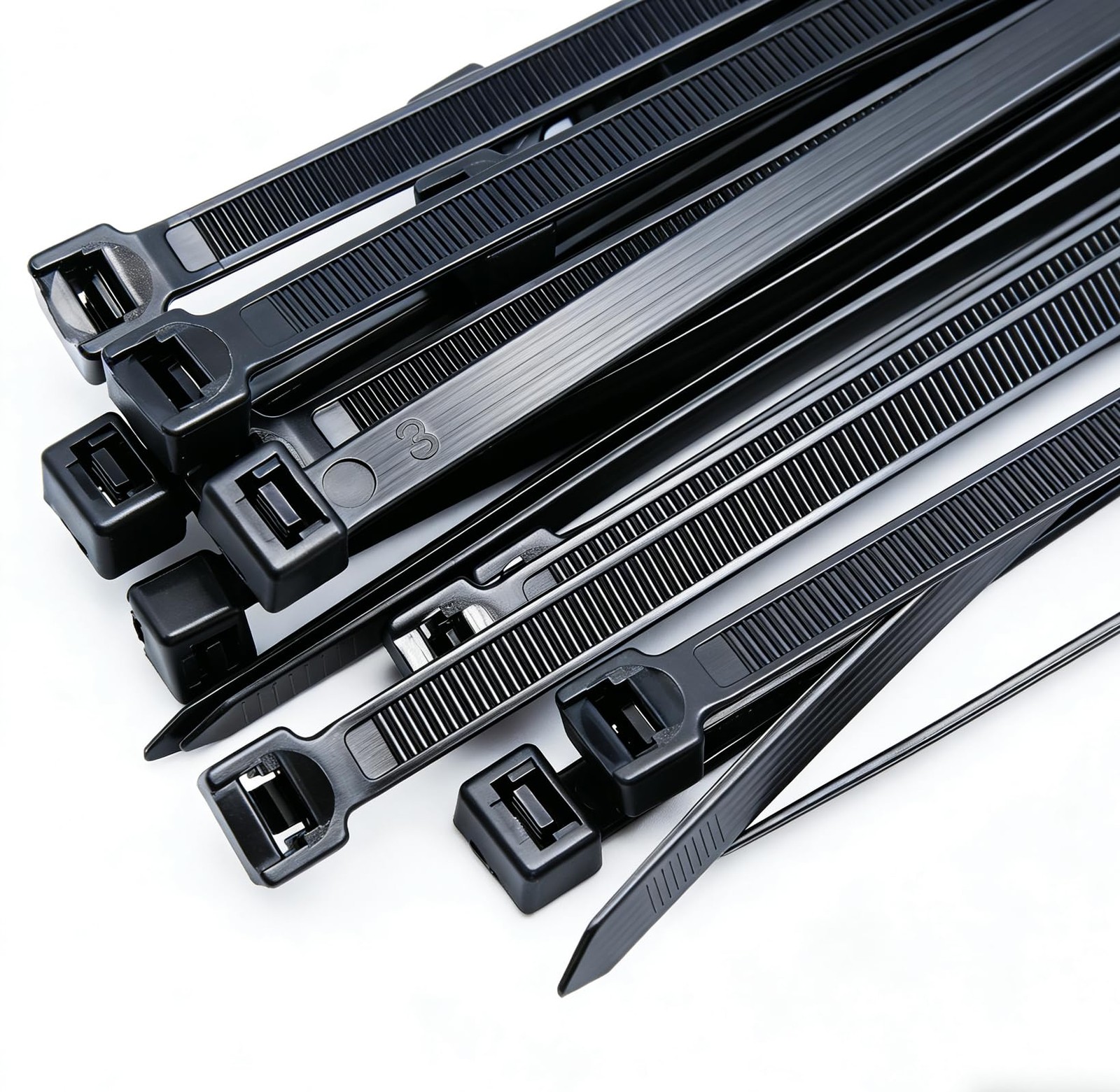 18 inch zip ties for outdoor use Large cable ties black 100 pcs strong long n...