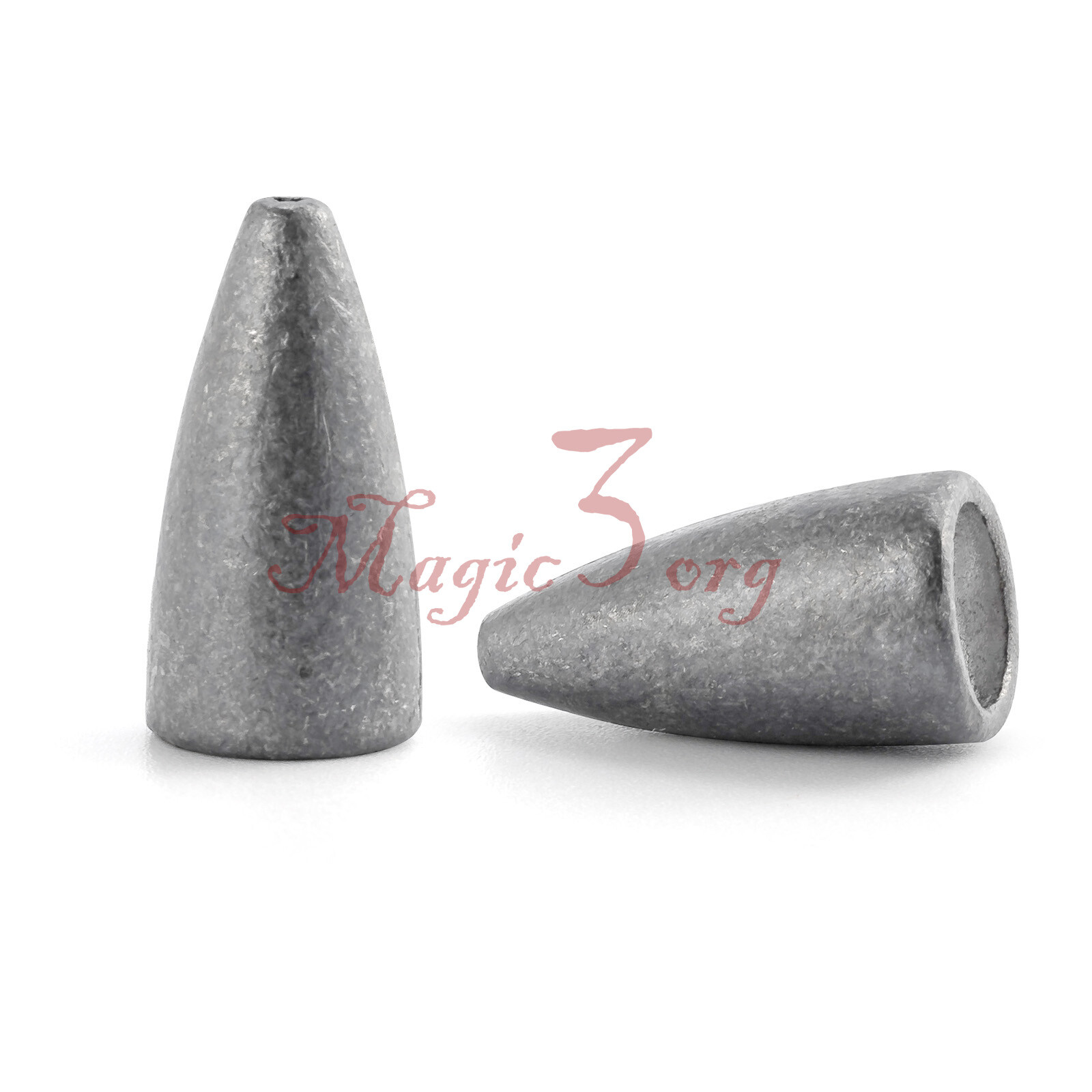 10/50pcs Lead Weight Sinkers Fishing Worm Texas Carolina Rig Bass Trout 1/16oz