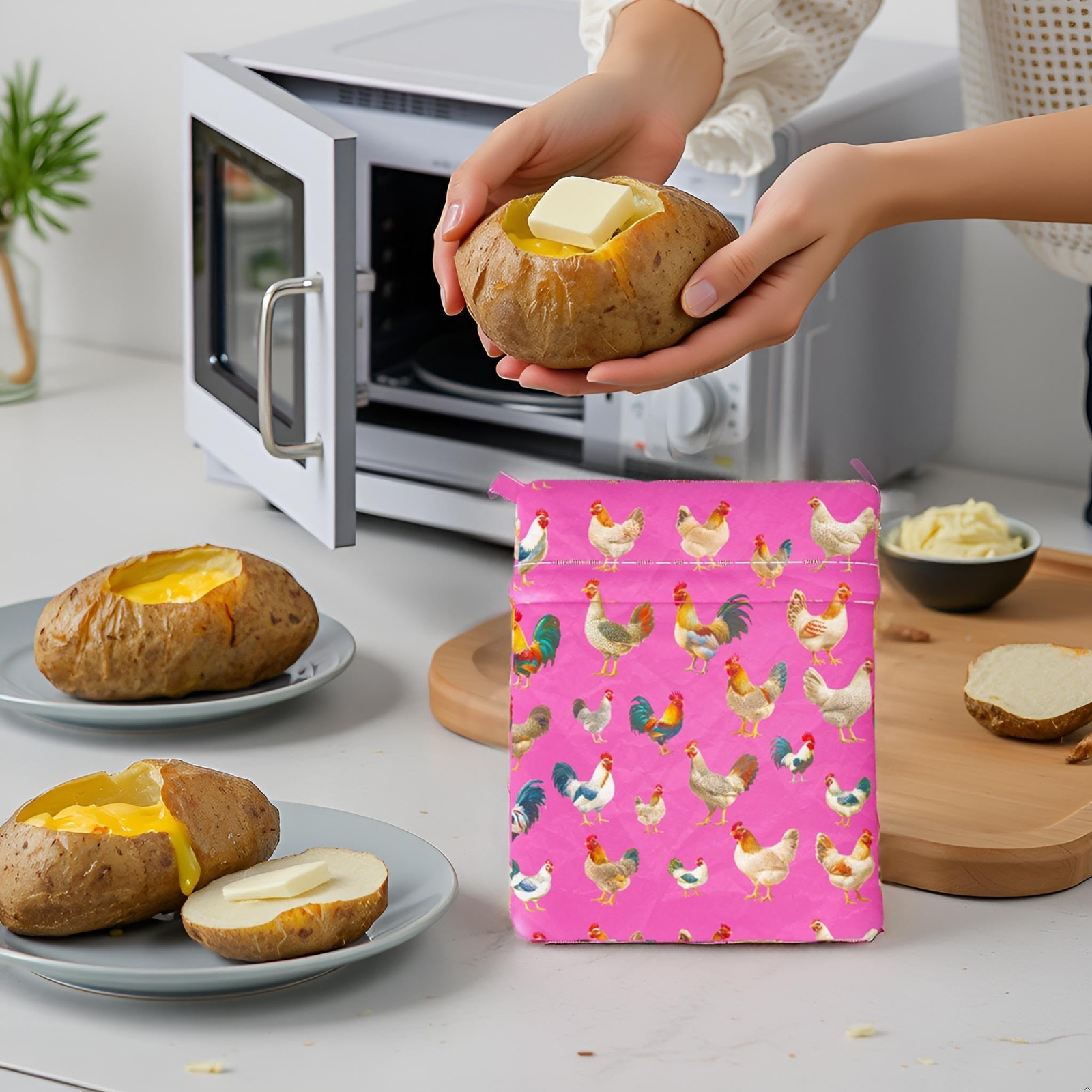 Baked Potatoes Bag for Microwave - Quick-Cook Baked Potato Express Microwave ...